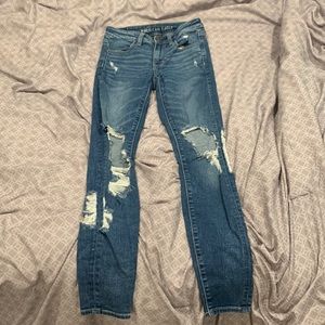 American Eagle ripped jeans